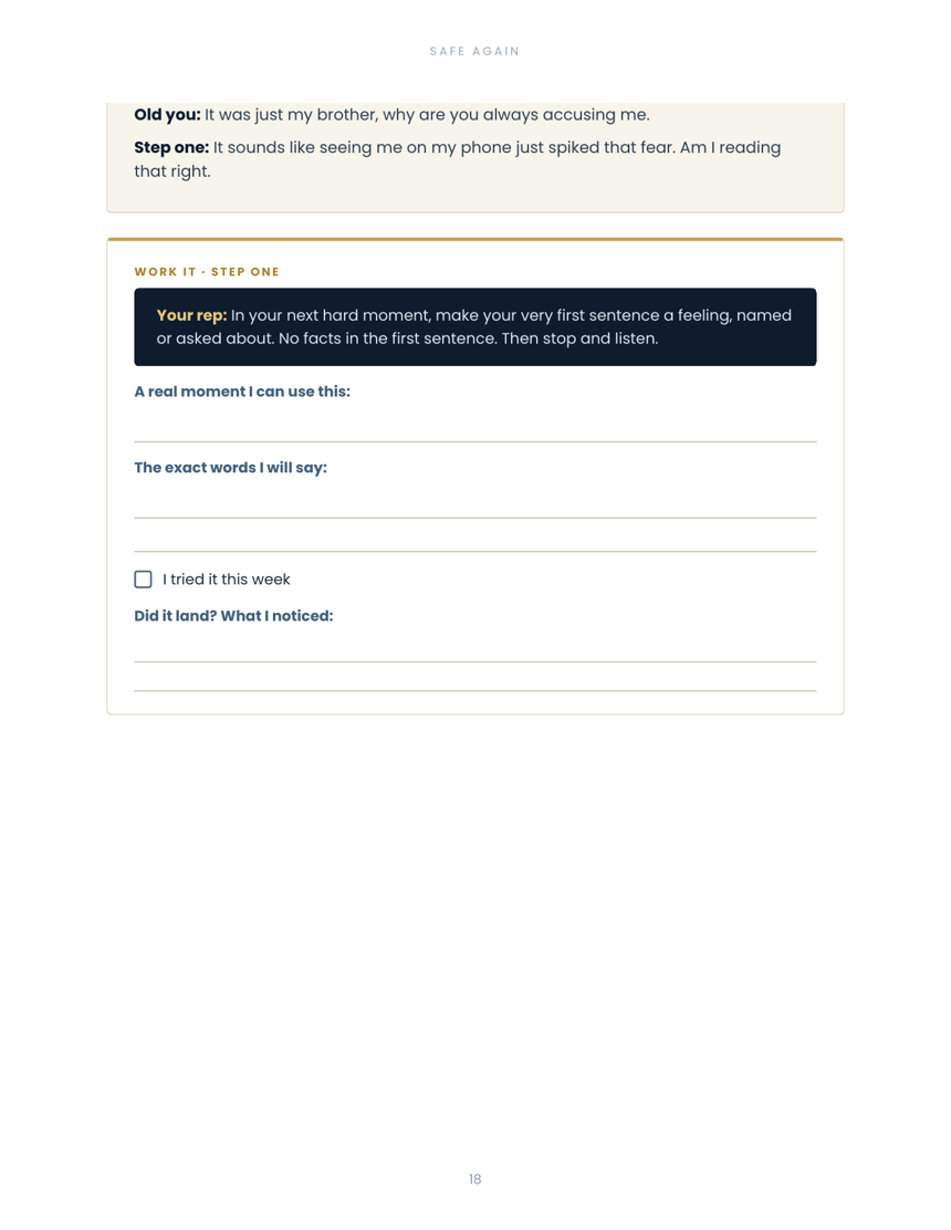 Fill-in Work It page